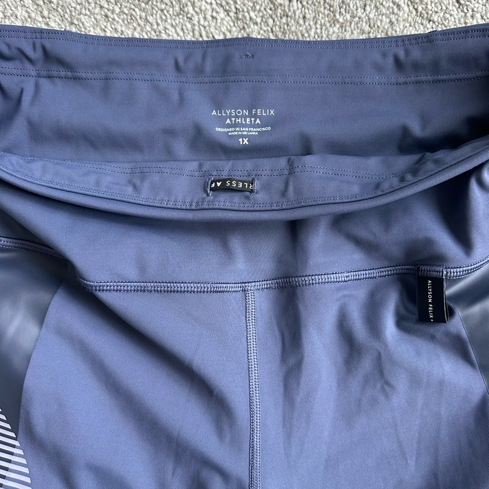 Allyson Felix x Athleta Shortie Biker Shorts - Picture 3 of 8
